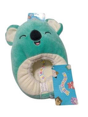 Squishmallows Green Koala Kid's Pull On Slippers Size 11/12